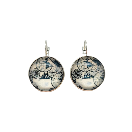 Earrings steel earth2